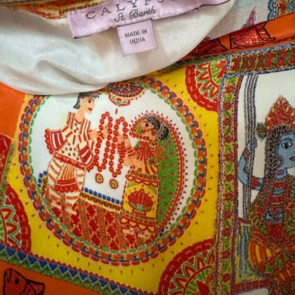 Calypso St. Barth Rare Tenaja Tank Top And Skirt Silk Set - Picture 11 of 12